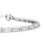 5.72 ct. Baguette Cut Lab Grown Diamond Tennis Bracelet | 14K White Gold