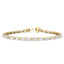 5.72 ct. Baguette Cut Lab-Grown Diamond Bracelet | 14K Yellow Gold