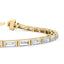 5.72 ct. Baguette Cut Lab-Grown Diamond Bracelet | 14K Yellow Gold