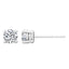 10K White Gold Lab Grown Diamond Four Prong Stud Earrings 0.50 ctw SJE31149E