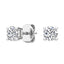 10K White Gold Lab Grown Diamond Four Prong Stud Earrings 0.50 ctw SJE31149E