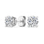 10K White Gold Lab Grown Diamond Four Prong Stud Earrings 1.00 ctw SJE31149H