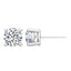 10K White Gold Lab Grown Diamond Four Prong Stud Earrings 2 ctw SJE31149J