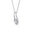 10K White Gold Lab Grown Diamond Solitaire Pendant 0.50 ctw SJP31593