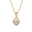 10K Yellow Gold Lab Grown Diamond Solitaire Pendant 0.55 ctw SJP31593