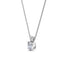 10K White Gold Round Cut Lab Grown Diamond Solitaire Pendant 1 ctw SJP31594C