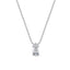 14K White Gold Lab Grown Diamond Solitaire Pendant  0.50 ctw SJP31604A