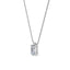 14K White Gold Lab Grown Diamond Solitaire Pendant  0.50 ctw SJP31604A