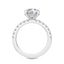 1.49ct Round Hidden Halo Lab-Grown Diamond Engagement Ring