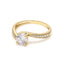 18K Yellow Gold Lab Grown Diamond Engagement Ring 1.28 ctw SJR54096