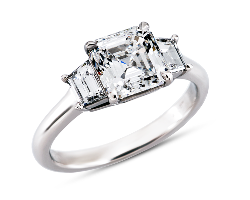 3.15Ctw Trilogy Setting in Platinum – Sustainable Diamond Co.