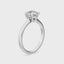 1 Ct Round Lab-Grown Diamond Engagement Ring in 10K White Gold